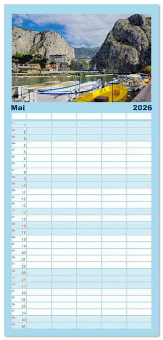 Dalmatien - Stille Orte (CALVENDO Familienplaner 2026)