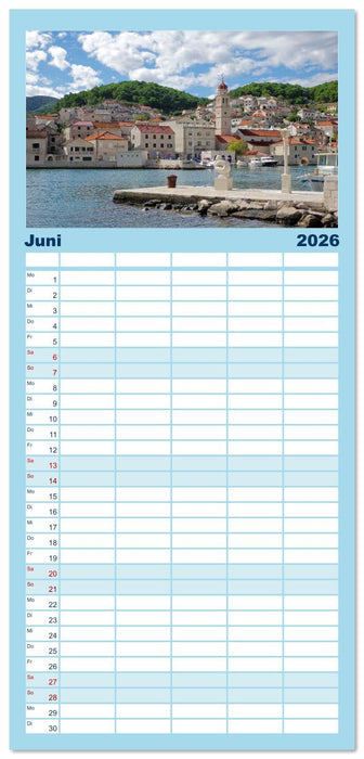 Dalmatien - Stille Orte (CALVENDO Familienplaner 2026)