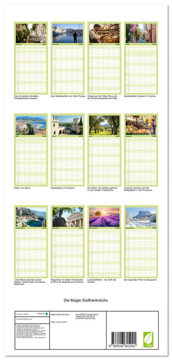 Die Magie Südfrankreichs (CALVENDO Familienplaner 2026)