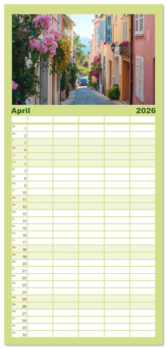 Die Magie Südfrankreichs (CALVENDO Familienplaner 2026)