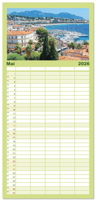 Die Magie Südfrankreichs (CALVENDO Familienplaner 2026)