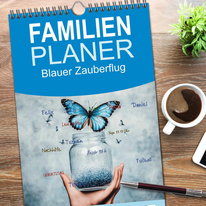 Blauer Zauberflug (CALVENDO Familienplaner 2026)