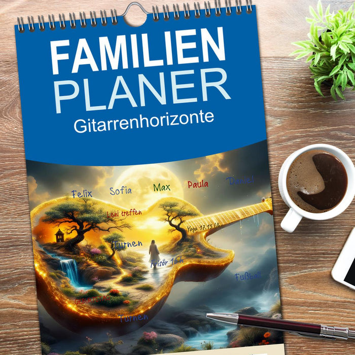 Gitarrenhorizonte (CALVENDO Familienplaner 2026)