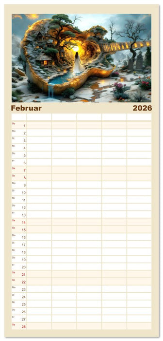 Gitarrenhorizonte (CALVENDO Familienplaner 2026)