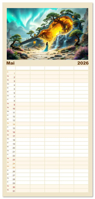 Gitarrenhorizonte (CALVENDO Familienplaner 2026)