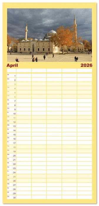 Istanbul - Lebendige Metropole voller Geschichte und Pracht (CALVENDO Familienplaner 2026)