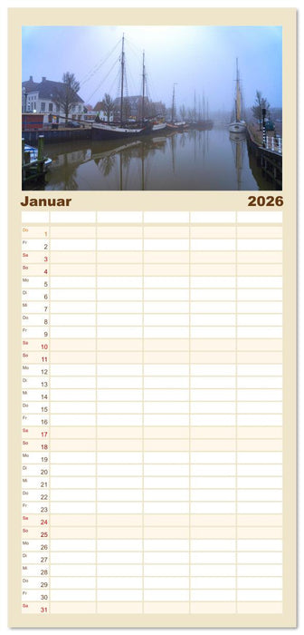 Die ganze Vielfalt der Niederlande (CALVENDO Familienplaner 2026)