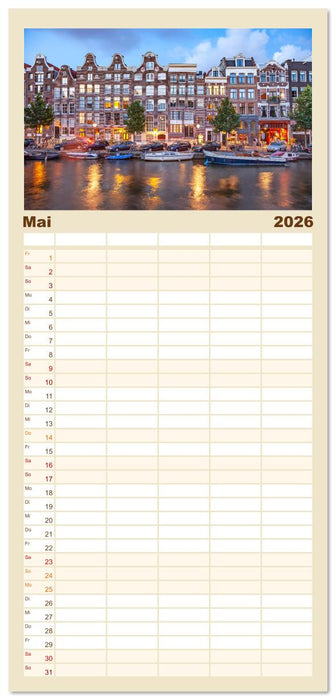 Die ganze Vielfalt der Niederlande (CALVENDO Familienplaner 2026)