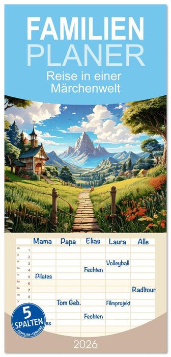 Reise in einer Märchenwelt (CALVENDO Familienplaner 2026)