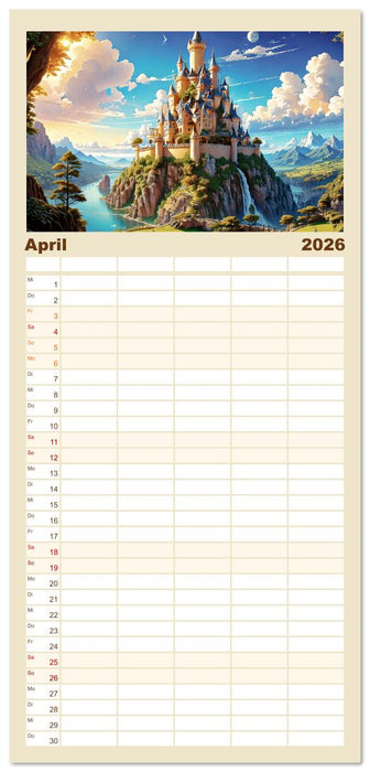 Reise in einer Märchenwelt (CALVENDO Familienplaner 2026)