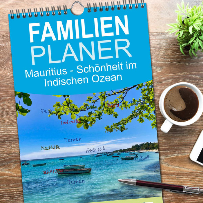 Mauritius - Schönheit im Indischen Ozean (CALVENDO Familienplaner 2026)