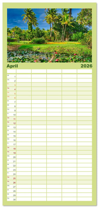 Mauritius - Schönheit im Indischen Ozean (CALVENDO Familienplaner 2026)