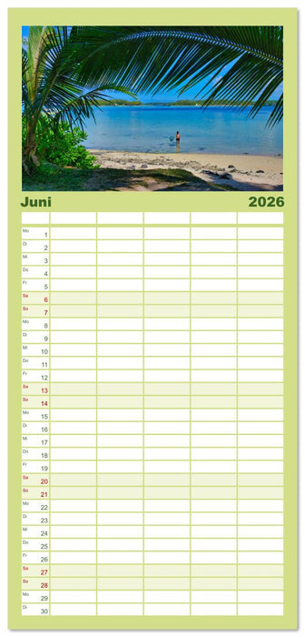 Mauritius - Schönheit im Indischen Ozean (CALVENDO Familienplaner 2026)