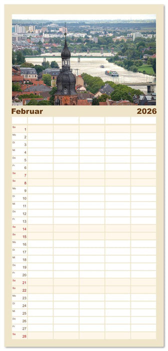 Heidelberg im Fokus (CALVENDO Familienplaner 2026)