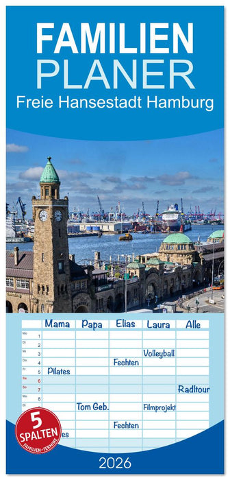 Freie Hansestadt Hamburg (CALVENDO Familienplaner 2026)