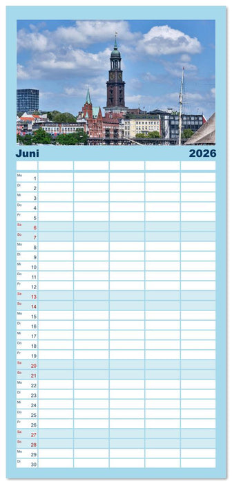 Freie Hansestadt Hamburg (CALVENDO Familienplaner 2026)