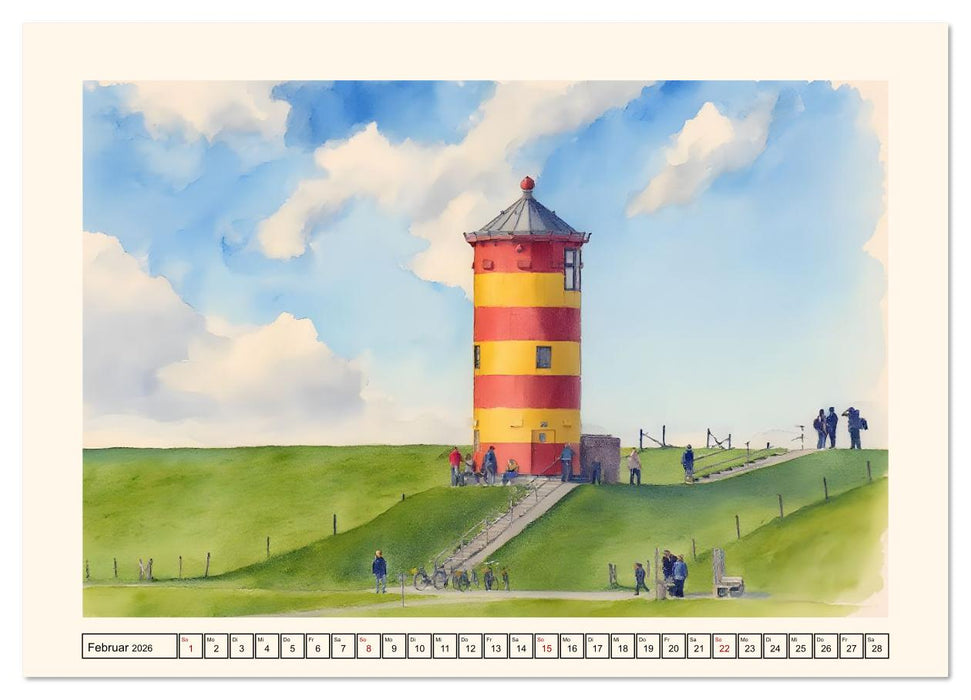 Reise durch Ostfriesland (CALVENDO Premium Wandkalender 2026)