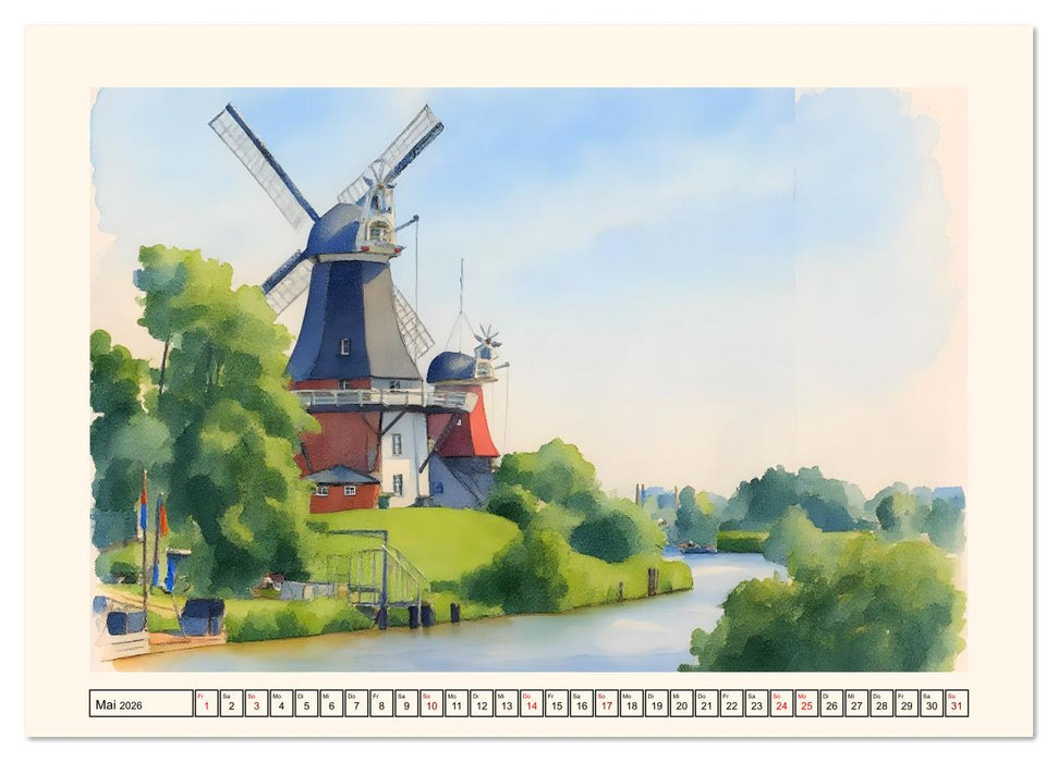 Reise durch Ostfriesland (CALVENDO Premium Wandkalender 2026)