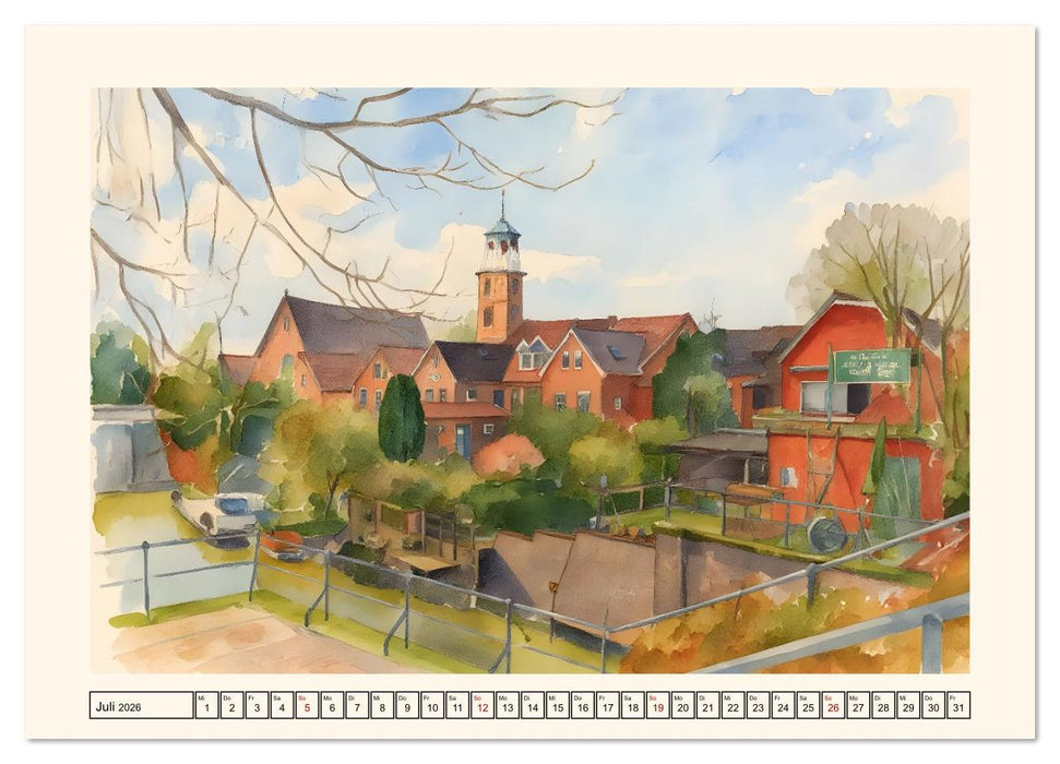 Reise durch Ostfriesland (CALVENDO Premium Wandkalender 2026)