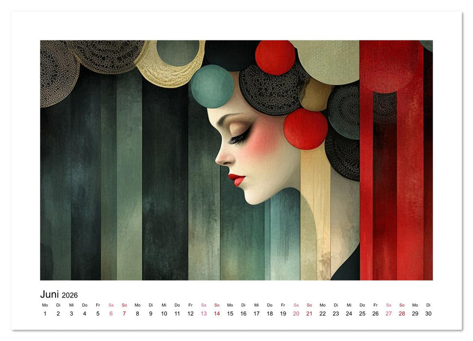 Wo Gesichter träumen und Gedanken sichtbar werden (CALVENDO Wandkalender 2026)