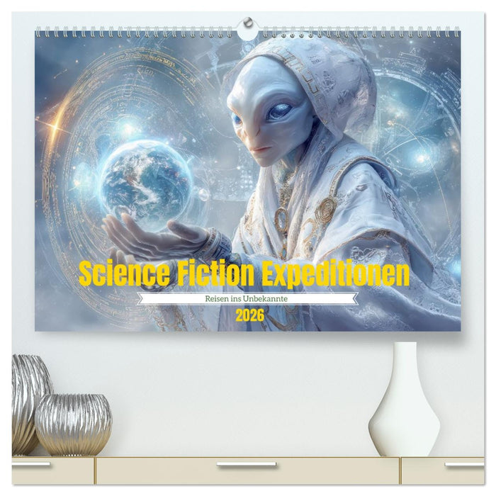 Science Fiction Expeditionen - Reisen ins Unbekannte (CALVENDO Premium Wandkalender 2026)