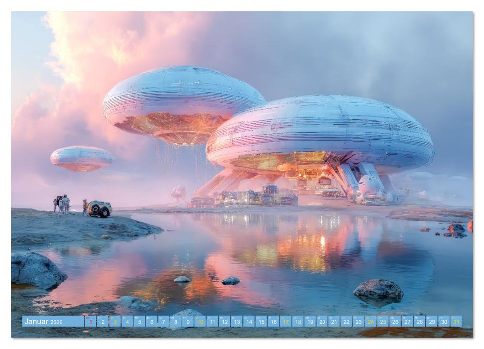 Science Fiction Expeditionen - Reisen ins Unbekannte (CALVENDO Premium Wandkalender 2026)
