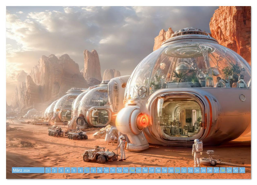 Science Fiction Expeditionen - Reisen ins Unbekannte (CALVENDO Premium Wandkalender 2026)