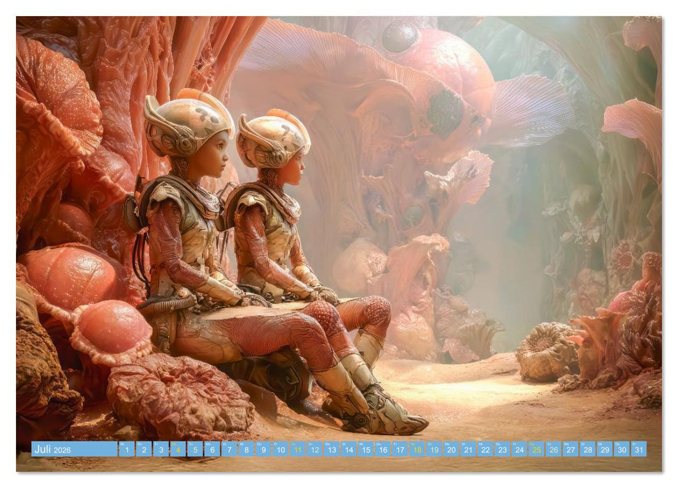 Science Fiction Expeditionen - Reisen ins Unbekannte (CALVENDO Premium Wandkalender 2026)