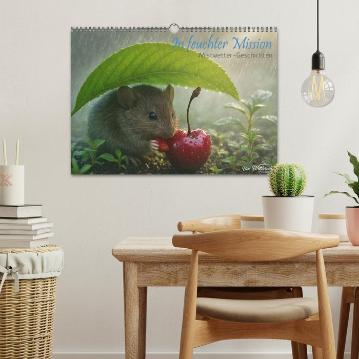 In feuchter Mission - Mistwetter Geschichten (CALVENDO Wandkalender 2026)