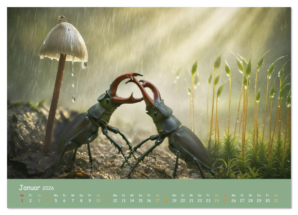 In feuchter Mission - Mistwetter Geschichten (CALVENDO Wandkalender 2026)