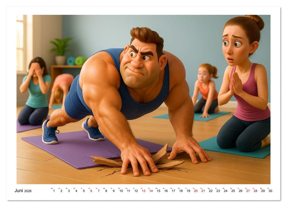 Meine Familie, Kraftsport und ich (CALVENDO Wandkalender 2026)