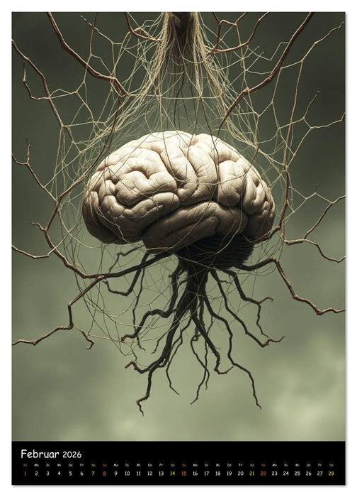 Hirngespinste - Dystopische Träume (CALVENDO Wandkalender 2026)