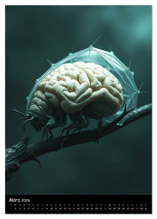 Hirngespinste - Dystopische Träume (CALVENDO Wandkalender 2026)