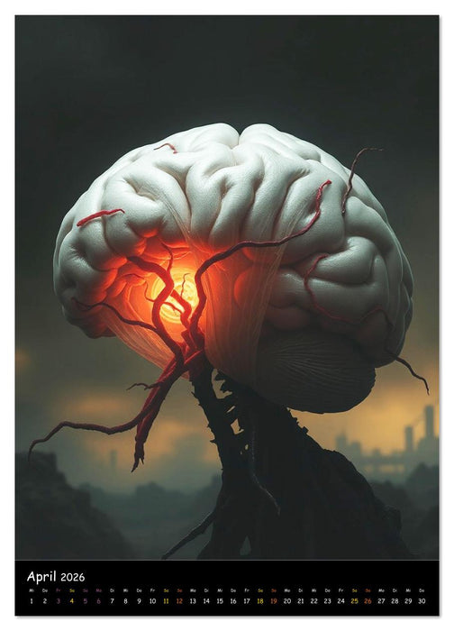 Hirngespinste - Dystopische Träume (CALVENDO Wandkalender 2026)