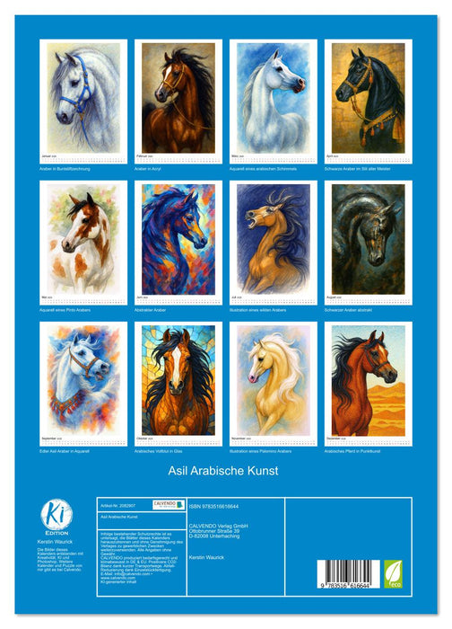 Asil Arabische Kunst (CALVENDO Premium Wandkalender 2026)