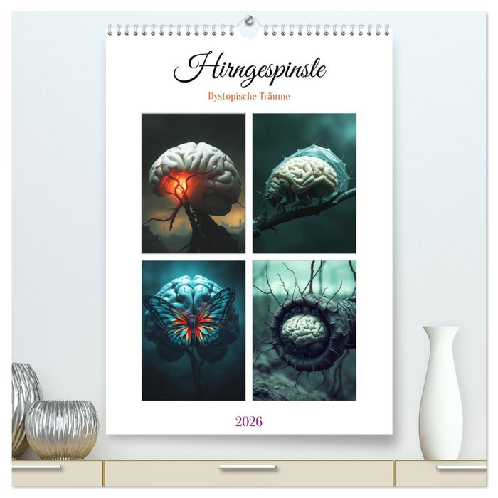 Hirngespinste - Dystopische Träume (CALVENDO Premium Wandkalender 2026)