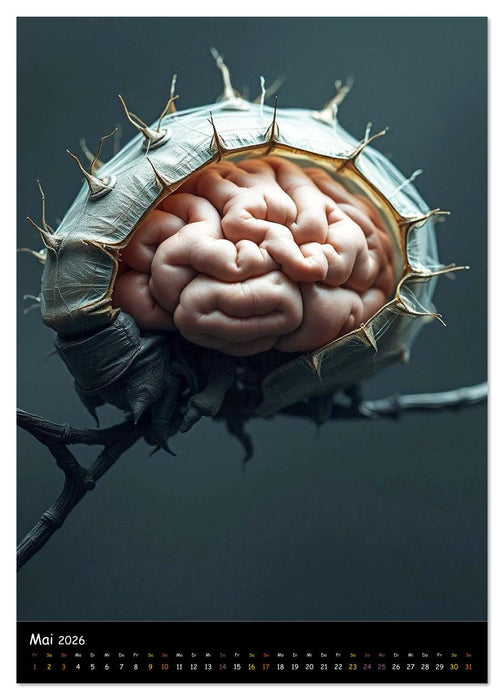 Hirngespinste - Dystopische Träume (CALVENDO Premium Wandkalender 2026)
