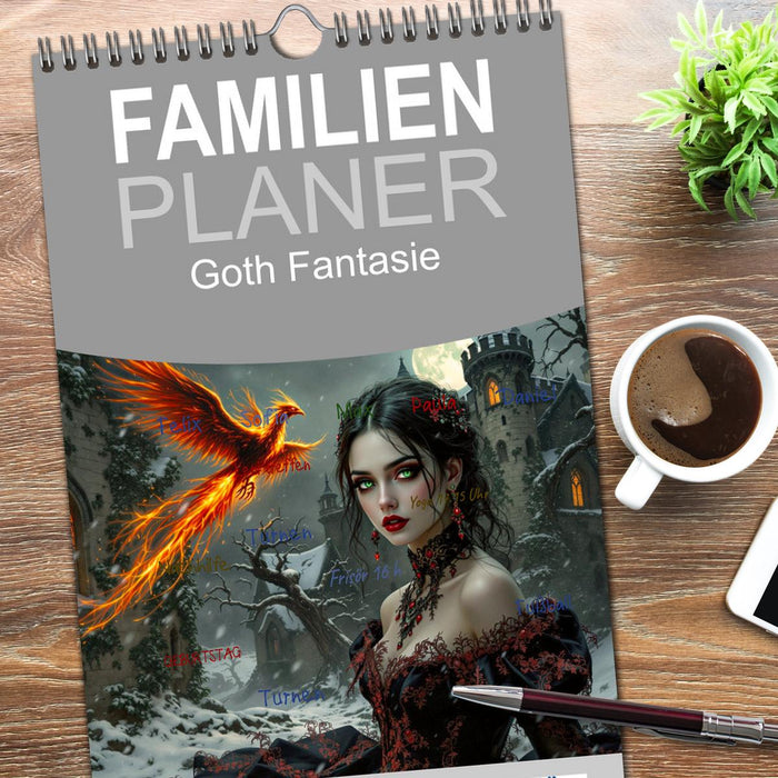 Goth Fantasie (CALVENDO Familienplaner 2026)