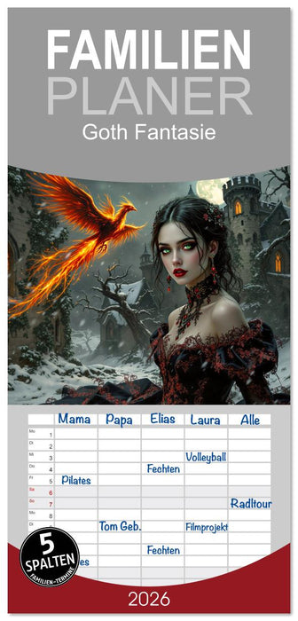 Goth Fantasie (CALVENDO Familienplaner 2026)