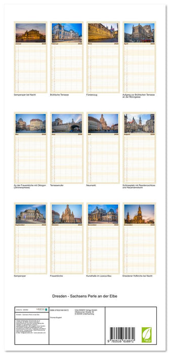 Dresden - Sachsens Perle an der Elbe (CALVENDO Familienplaner 2026)