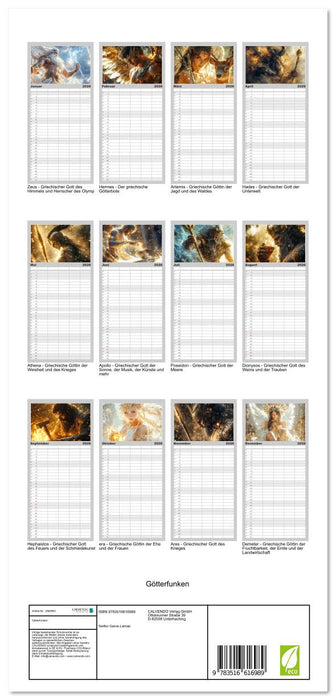 Götterfunken (CALVENDO Familienplaner 2026)