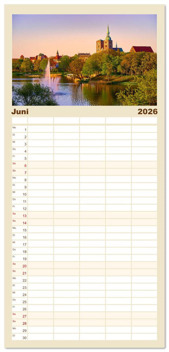 Schöne Ostsee - Impressionen übers Jahr (CALVENDO Familienplaner 2026)