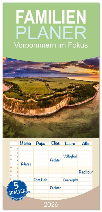 Vorpommern im Fokus (CALVENDO Familienplaner 2026)
