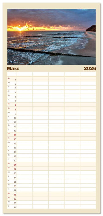 Vorpommern im Fokus (CALVENDO Familienplaner 2026)