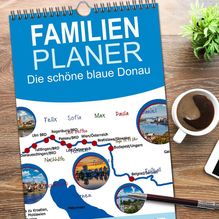Die schöne blaue Donau (CALVENDO Familienplaner 2026)