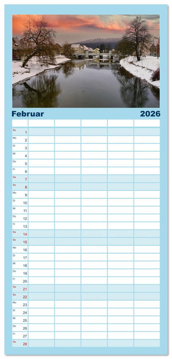 Die schöne blaue Donau (CALVENDO Familienplaner 2026)