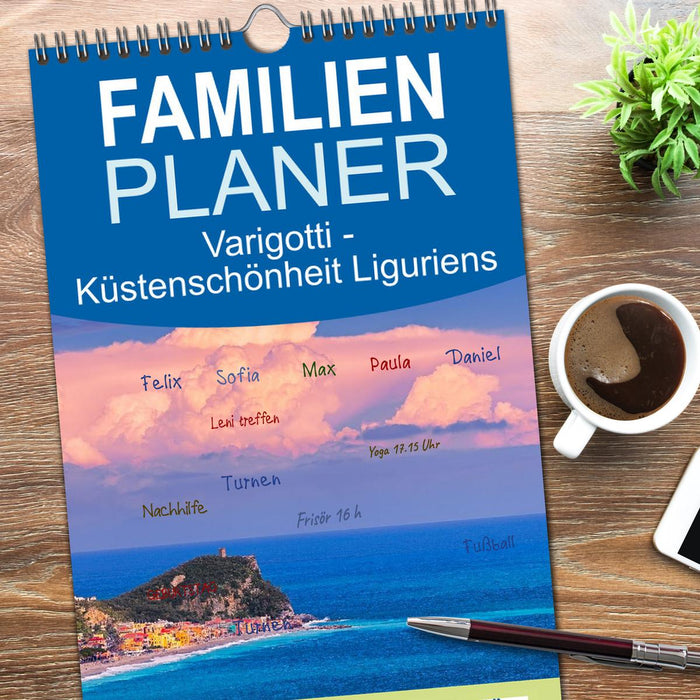 Varigotti - Küstenschönheit Liguriens (CALVENDO Familienplaner 2026)