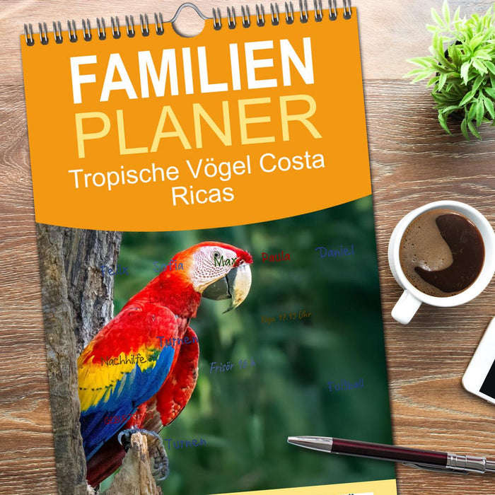 Tropische Vögel Costa Ricas (CALVENDO Familienplaner 2026)