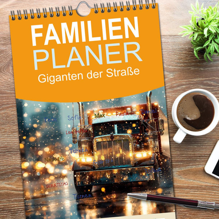 Giganten der Straße (CALVENDO Familienplaner 2026)