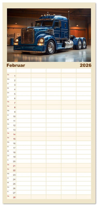 Giganten der Straße (CALVENDO Familienplaner 2026)